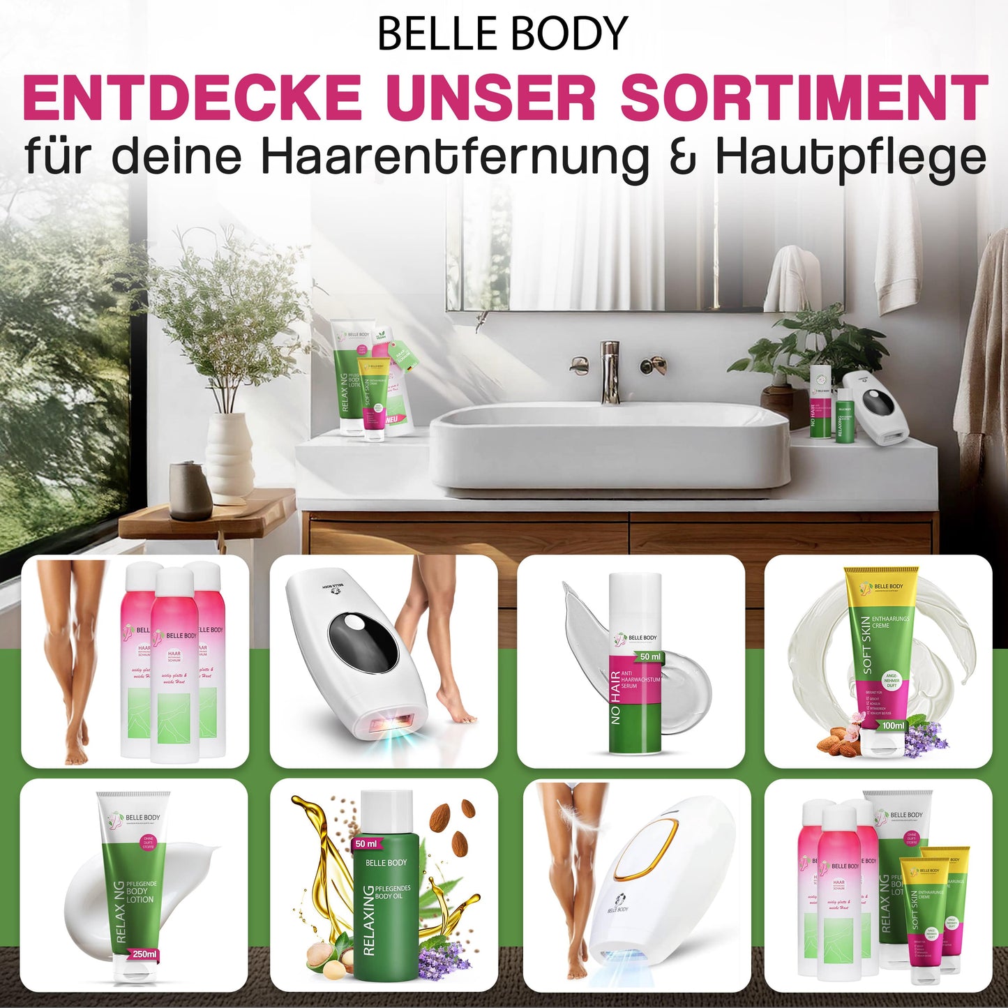 Haarentfernung Komplett Set