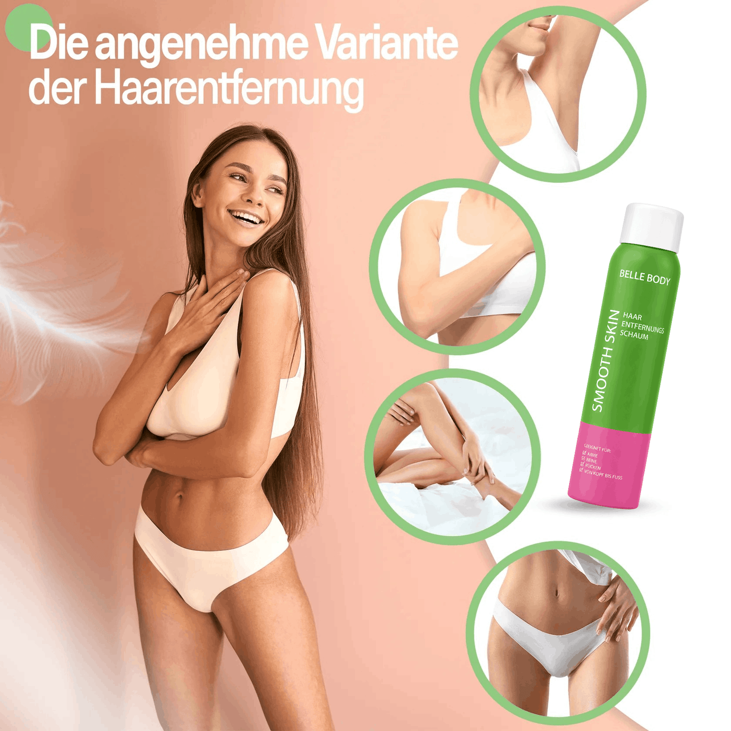 3x Belle Body Haarentfernung
